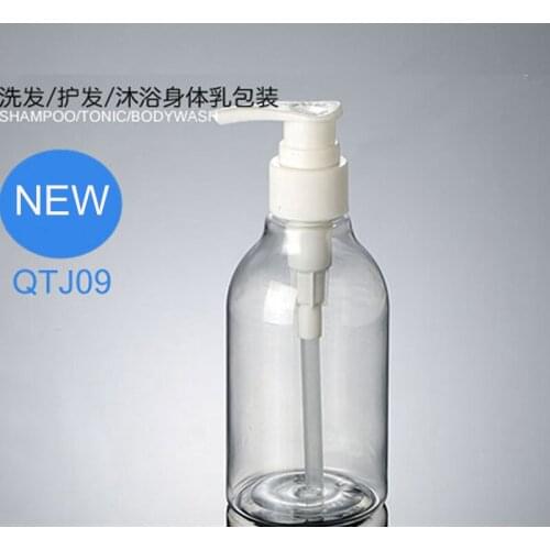 300PCS/lot 200ML New Empty Tonic lotion bottle PET Soap Dispenser Cream Bottle with Lotion Pump