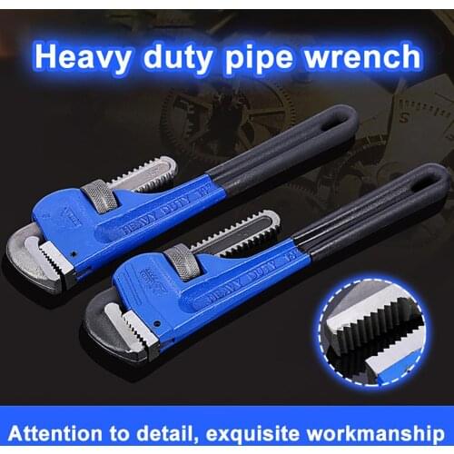 8/10/12inch High Carbon Steel Heavy Duty Plumbing Manual Tools Pipe Clamp Wrench