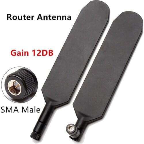 New 4G LTE flat propeller SMA Male 12dbi router antenna all band GSM GPRS WCDMA 3G DTU module folding glue stick antenna