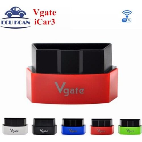 Best Price Vgate iCar3 Vgate icar 3 Wifi ELM327 OBD OBDII OBD2 Wifi ELM 327 Car Diagnostic Tool Support Android/ IOS/PC