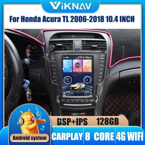 Android Car Radio Vertical screen For Honda Acura TL 2006-2018 Car stereo multimedia player GPS navigation head unit 2din