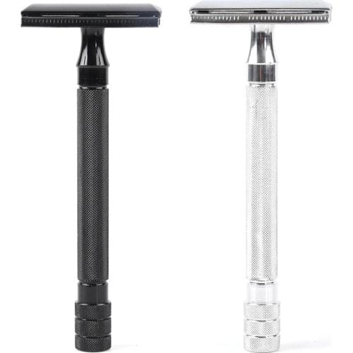 Adjustable Safety Razor Double Edge Classic Mens Shaving Mild Hair Removal Shaver It With Small Brush New