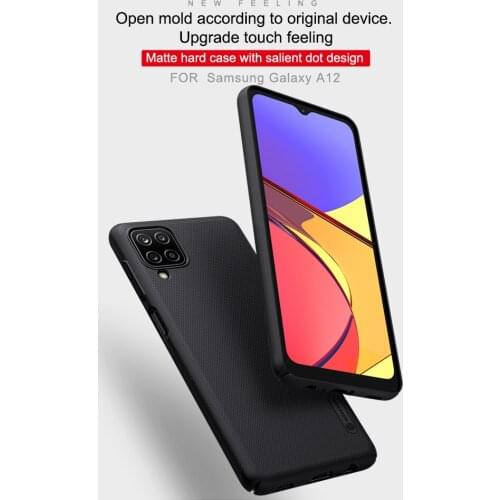 Case For Samsung Galaxy A12 A 12 Original Nillkin Frosted Shield Shell PC Protection Back Cover For Samsung A12 Phone Cases