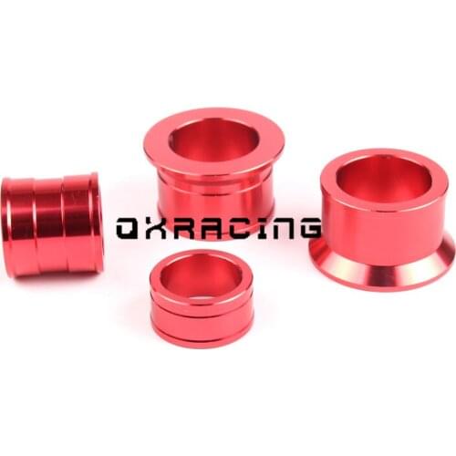 CNC Billet Front Rear Wheel Hub Spacers wheel busher Fit For CR 125 250R CRF 250R 250X 450R 450X Motorcross