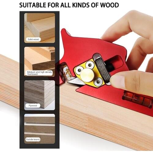 Woodworking Chamfering Trimming Planer Manual 45° Trimming Planer Corner Trimming Tool Adjustable Cutting Depth with Horizontal