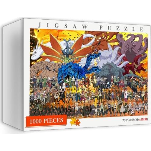 Wooden Puzzles Collection of Cartoon Anime Cartoon 1000 Pieces Puzzle Adults Wooden Jigsaw Puzzle Games Toys Personalized Jigsaw