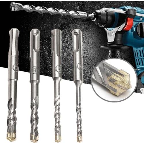 110mm 5/6/8/10 mm SDS Plus Masonry Crosshead Twin spiral Hammer Drill Bits