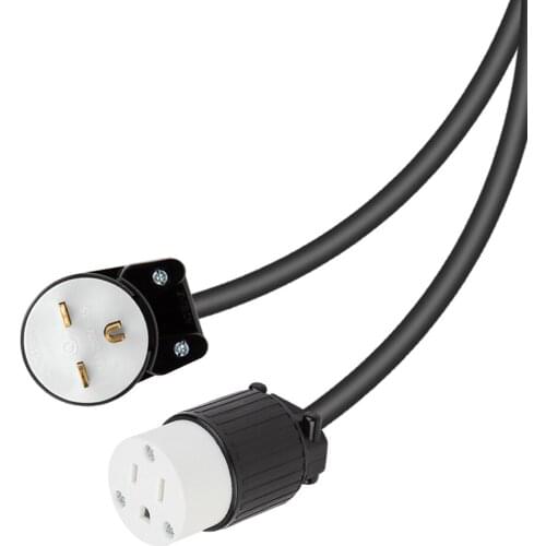 JORINDO American Standard Industrial Grade NEMA 6-15P elbow design male plug to 5-15R female socket power extension cord