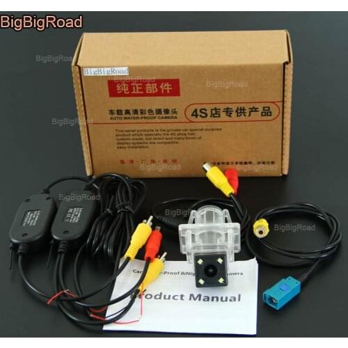 BigBigRoad For Mercedes Benz E series W212 W213 W207 C207 / C seires W204 / A series W176 Wireless Car Rear View Backup Camera