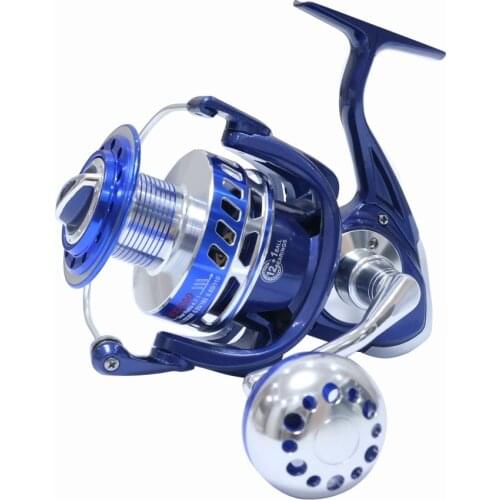 HiUmi 30KG Power Drag Saltiga Spinning Reels 6000 7000 8000 9000 10000 Heavy Duty Sea Fishing Boat Fishing Jigging Fishing Reel