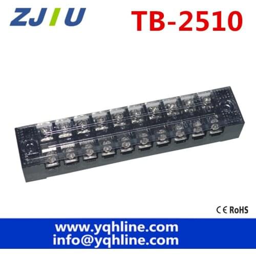 Terminal blocks TB-2510 (25A 10P) Patch panel Wiring row junction box 5pcs/lot high quality wholesales