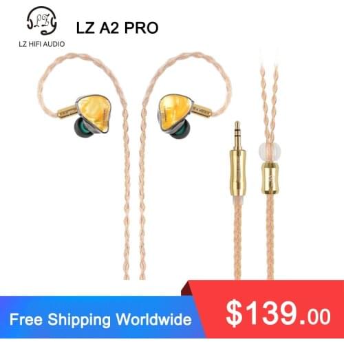 LZ A2 PRO HIFI Headset 1Dynamic+2 Knowles BA Hybrid 3 Driver Resin IEM Music Earphone with Detach 0.78mm 2Pin Cable LZ A7 A4 Pro