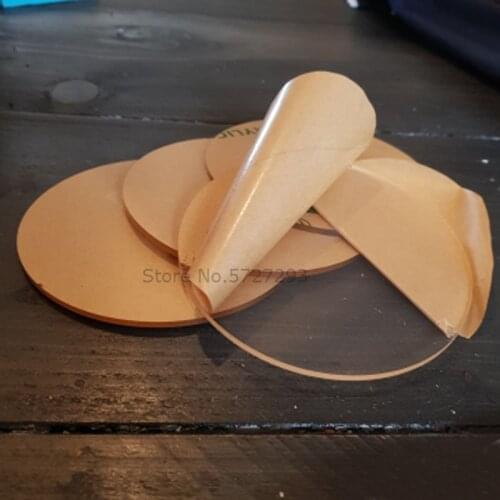 3mm Clear Cast Circle Acrylic Discs Perspex Sheet For Picture Frames Round Plexiglass Cake Disks Holders DIY Craft Tool