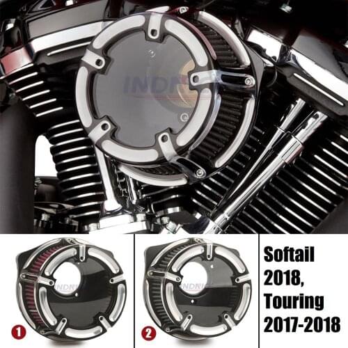 See through air cleaner for harley 107 114 117 engine FLHX FLHR air intake kit touring 2017-2020 air filter for softail 2018-20