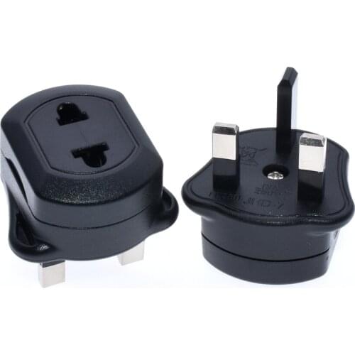 With 13A Fuse ,US to UK Plugs Adapter EU to UK Plugs Power Converter Plugs 2 Pin Socket US to UK Travel Adapter