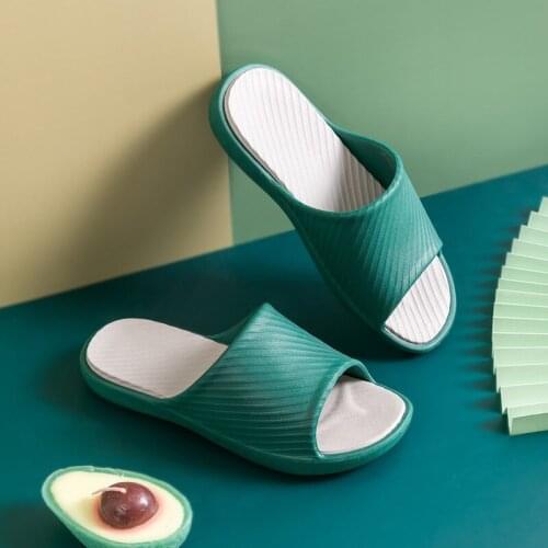 Summer Bathroom Slippers Indoor Home Non-Slip Flip Flops EVA Soft Slides Bedroom Floor Sandals Fashion Ladies Outdoor Beach Shoe