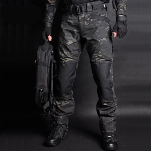 Men Hiking Jogger Tactical Pants Camouflage Military Cargo Sweatpants Loose Camo Casual Trousers pantalones tacticos XXXL