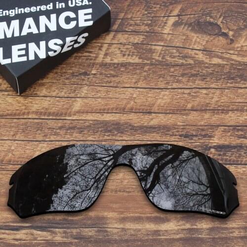 ToughAsNails Resist Seawater Corrosion Polarized Replacement Lenses for Oakley Radar Edge Sunglasses Black Color (Lens Only)
