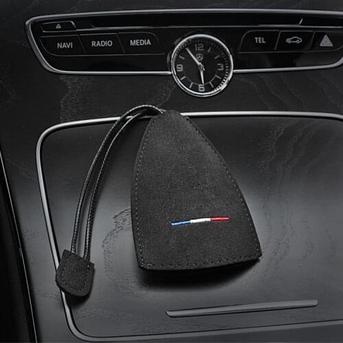 Leather Universal Auto Key Case with High Quality Suede Car Key Wallet for BMW Key Case for Benz Key Case Regardless of model