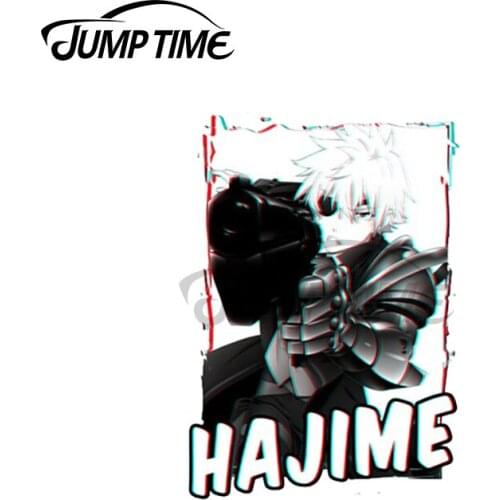 Jump Time 13 x 8.9cm For Hajime Arifureta Motorcycle Car Stickers Personality Sticker Creative Decal Vinyl Material Decor