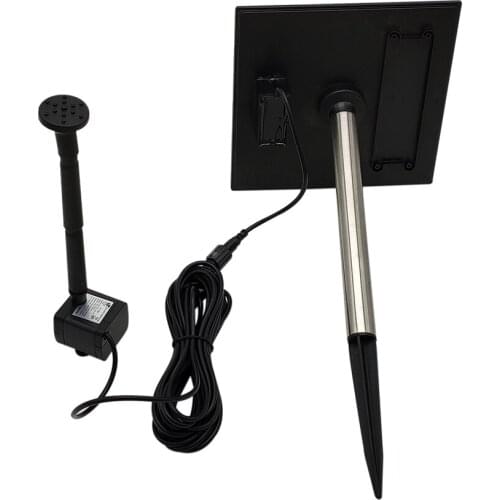 High Quality 9V 1.8W 240L/H Landscape Pool Solar Water Pump Decorative Fountain for garden pond 20~65cm