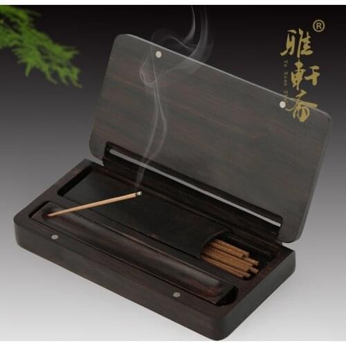 Zhai red wood Ebony Wood TZ pomander incense censer incense incense wood line horizontal portable kit