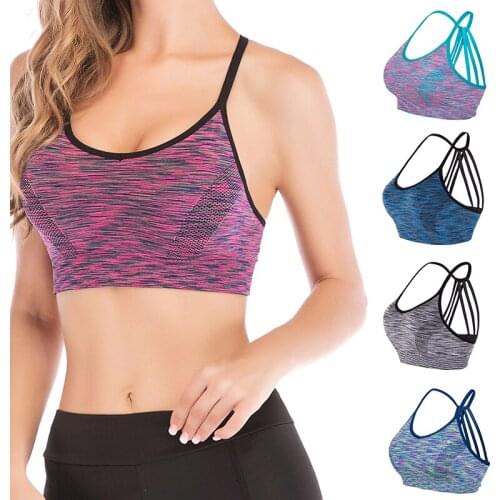 SAYFUT Womens Padded Bra Brassiere Shockproof Fitness Underwear Running Shirt Vest Breathable Mat Suitable for Fitness Bra 2020