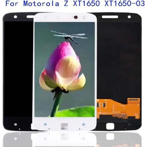 100%Tested 5.5"LCD For Motorola Moto Z XT1650 XT1650-03 LCD Display With Touch Screen Digitizer Panel Replacement For MOTO Z LCD