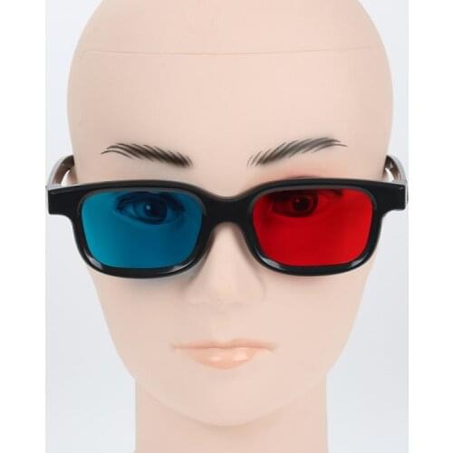 Black Frame Red Blue 3D Glasses Home Theater Immersive Experience For Dimensional Anaglyph Movie TV DVD Game Video Accessories