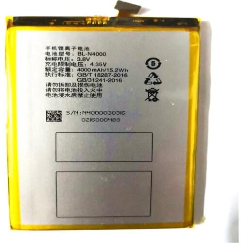 4000mAh BL-N4000 Battery For Gionee GN5001 GN5001S BL N4000 Baterij Batterie Cell Mobile Phone Batteries With Tools