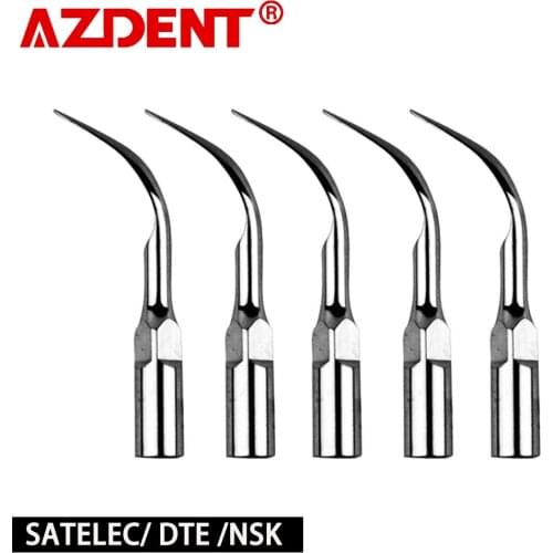 5pcs Dental Ultrasonic Scaler Tip Scaling Periodontics Endodontics Fit SATELEC DTE NSK
