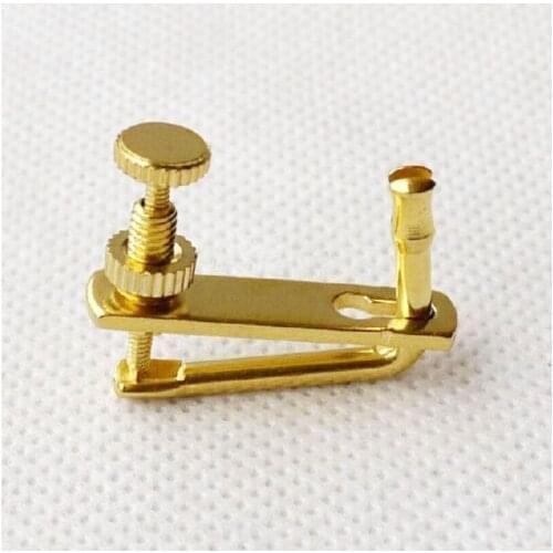 Free Shipping Wholesale 52 Pcs 3/4-4/4 Golden Violin Fine Strings TUNERS Fiddle String Adjuster Accessories Parts