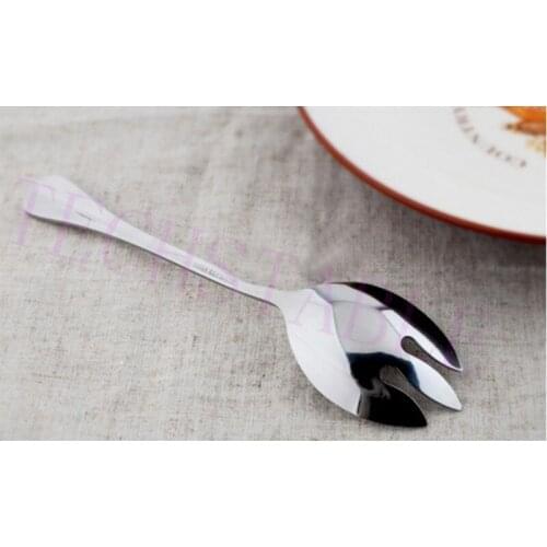 BETOHE Western Food Necessary Salad Fork Spoon Noodles Stainless Steel Spoon Salad Spoon
