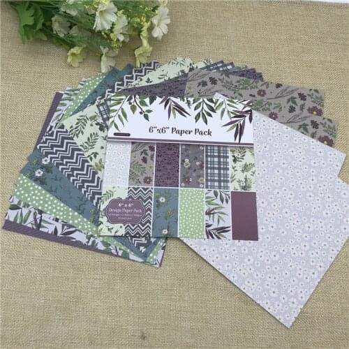 24 sheet 6"X6" Butterfly the flower patterned paper Scrapbooking paper pack handmade craft paper craft Background pad
