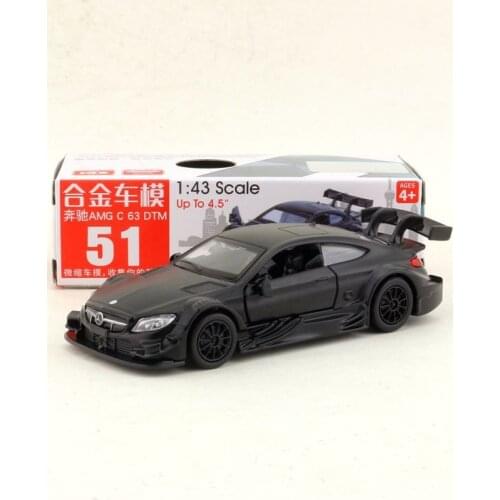 CAIPO 1:43 Scale B-AMG C63 DTM Alloy Pull-back car Diecast Metal Model Car For Collection Friend Children Gift