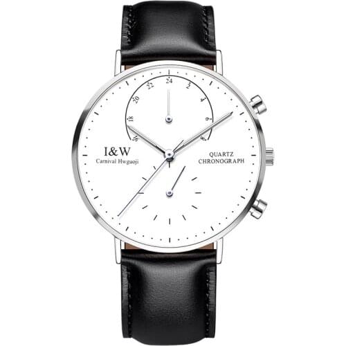 Luxury Brand Carnival Watch Men Japan Quartz Men Watches Luminous Watch Male Multiple Time Zone Military reloj hombre C8787G-3