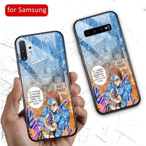 DIY Case for Samsung S20 Ultra JoJos Bizarre Adventure Hard Back Cover for Samsung S8 S9 S10 s20 Plus S10e Note 8 9 10 Plus