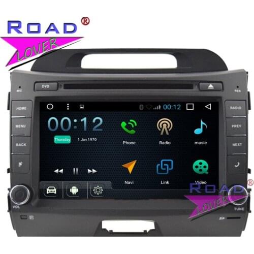 TOPNAVI Android 7.1 1G+16GB 8Inch Car Media Center DVD Player For KIA Sportage R Stereo GPS Navi Double Din Auto Audio Wifi MP3