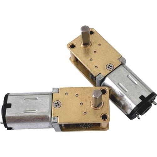 GA12-N20 Gear DC 12V 6V 3V Motor Horizontal Turbine Worm Self-locking Small Motor