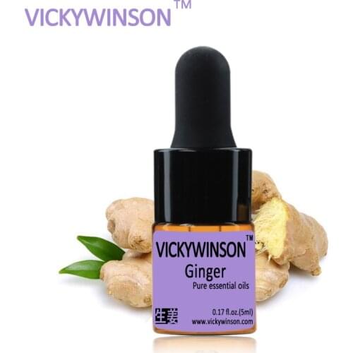 Ginger essential oil 5ml 100% Natural Ginger Pure Oils for Relaxing Tendons Uterus essential oils for aromatherapy diffusers