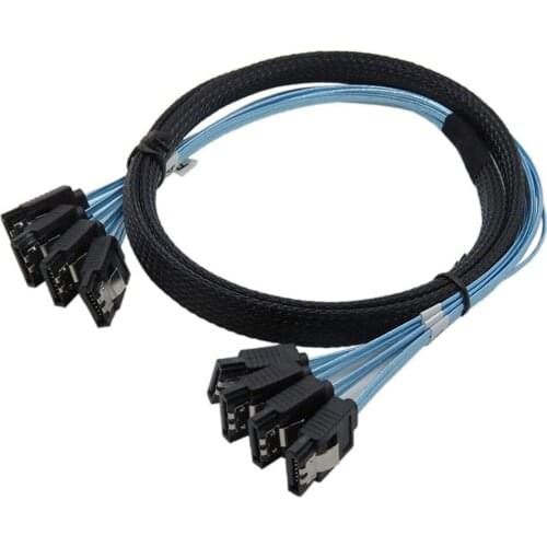 Breakout Cable Hard Drive Splitter Cable SATA 3.0 III 6Gbps SAS Cable for Server SATA 7 Pin to SATA 7 Pin Data Cable