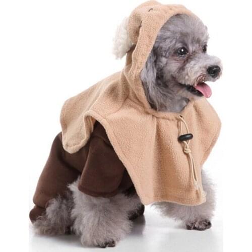 Ghost Pet Costume Cosplay Wizard Dog Costume Halloween Festival Party Dog Clothing Fancy Dress Pet Cat Puppy