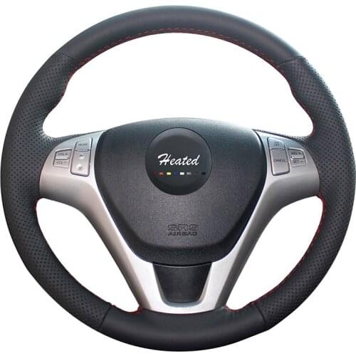 Microfiber leather On Car Steering Wheel Cover for Hyundai Rohens Coupe 2009 Rohens Coupe braid on the steering wheel