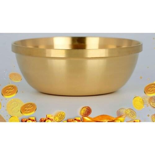Copper bowls,Disciples Of the Buddha To Supply Water Brass Cup,Mini Home Desk Decor