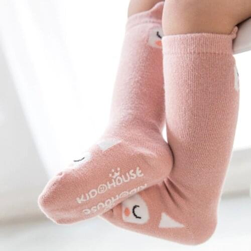 Cute Cartoon Bear Baby Stockings Thick Comfortable Stocking non-slip Baby Floor Rajstopy Dzieck Kids Clothing Accesories