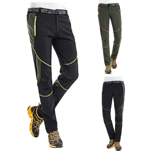 2021 Mens Pants Quick Drying Outdoor Color Stitching Mountain Climbing Pantalones Men Clothing Windproof Trousers Pants for Men