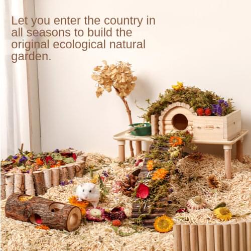Natural Dried Flower Hamster Bedding Deodorant Hamster Litter Chipmunk Chinchilla Bedding Hamster Cage Landscaping Supplies