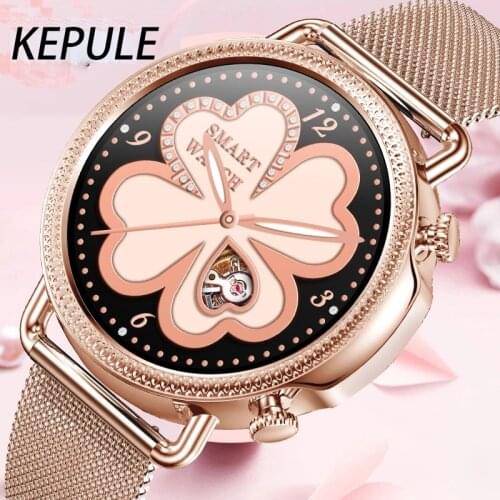2021 New Bluetooth Call Smart Watch Women Lovely Bracelet Heart Rate Monitor Waterproof Fashion Smartwatch Connect IOS Android