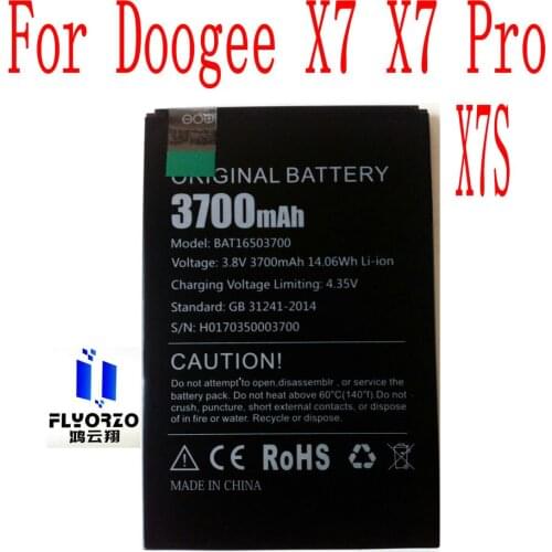 New High Quality 3700mAh BAT16503700 Battery For Doogee X7 X7S X7Pro Mobile Phone