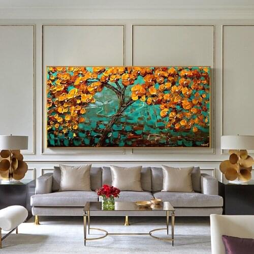 Large Size Landscape Wall Art Prints Tree Oil Painting Decor for Living Room Wall Picture no frame Landscape Oil Canvas Painting